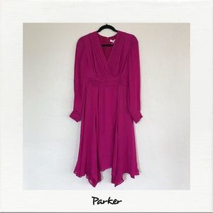 Parker Longsleeved V-Neck Dress NWT